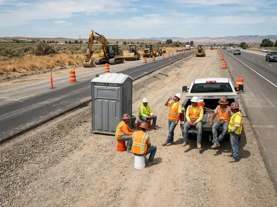 highway-road-construction-crew-007 — frequently asked questions, Porta Potty and Restroom Rentals in Castle Pines Village, CO